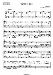 Sheet music, chords Stereoact, Chris Cronauer - Nummer eins