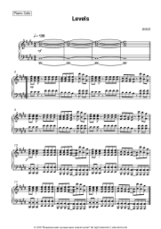 Sheet music, chords Avicii - Levels