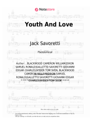 Sheet music, chords Jack Savoretti, MIKA - Youth And Love