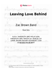undefined Zac Brown Band - Leaving Love Behind