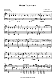 Sheet music, chords Godsmack - Under Your Scars