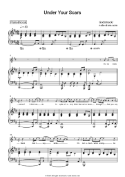 Sheet music, chords Godsmack - Under Your Scars