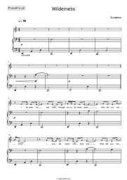 Sheet music, chords Susanna - Wilderness