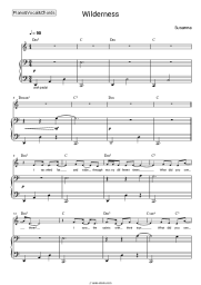 Sheet music, chords Susanna - Wilderness