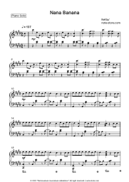 Sheet music, chords Netta - Nana Banana