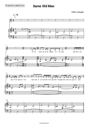 Sheet music, chords Mark Lanegan - Same Old Man