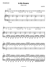 Sheet music, chords Bartee - In My Dreams (Radio Edit)