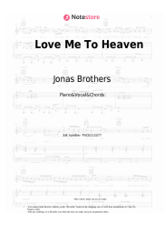 Sheet music, chords Jonas Brothers - Love Me To Heaven