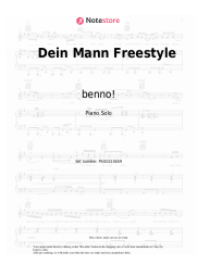 Sheet music, chords benno! - Dein Mann Freestyle