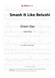 Sheet music, chords Green Day - Smash It Like Belushi
