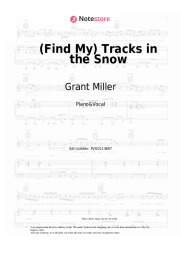 Sheet music, chords Grant Miller - (Find My) Tracks in the Snow