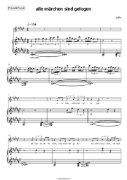 Sheet music, chords jolle - alle märchen sind gelogen