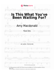 Sheet music, chords Amy Macdonald - Is This What You've Been Waiting For?