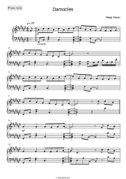 Sheet music, chords Sleep Token - Damocles
