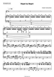 Sheet music, chords Sweet Connection - Heart to Heart