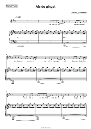 Sheet music, chords Contec, Lina Maly - Als du gingst (edit)