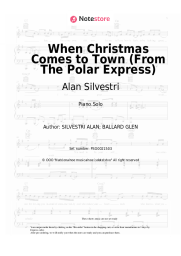 Sheet music, chords Alan Silvestri - When Christmas Comes to Town (From The Polar Express)