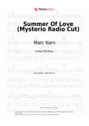 Sheet music, chords Marc Korn - Summer Of Love (Mysterio Radio Cut)