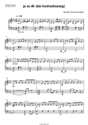 Sheet music, chords Revelle, Florian Künstler - ja zu dir (der hochzeitssong)