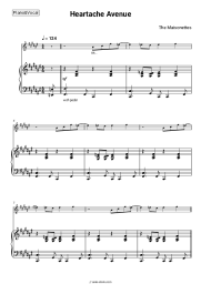 Sheet music, chords The Maisonettes - Heartache Avenue