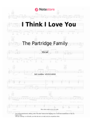 Sheet music, chords The Partridge Family - I Think I Love You