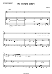 Sheet music, chords Wanda -  Bei niemand anders