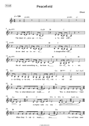 Sheet music, chords Ghost - Peacefield