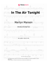 Sheet music, chords Marilyn Manson - In The Air Tonight