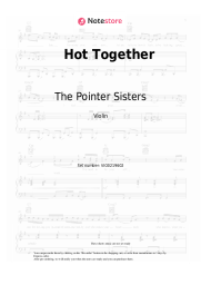 Sheet music, chords The Pointer Sisters - Hot Together