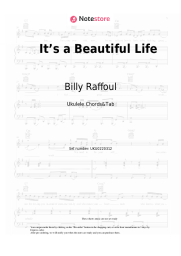 Sheet music, chords Billy Raffoul - It’s a Beautiful Life