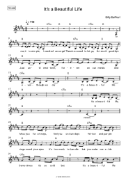 Sheet music, chords Billy Raffoul - It’s a Beautiful Life