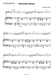 Sheet music, chords The Maisonettes - Heartache Avenue