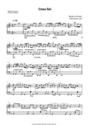 Sheet music, chords Ricchi e Poveri - Cosa sei