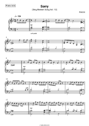 Sheet music, chords FiNCH - Sorry (Sing Meinen Song Vol. 12)