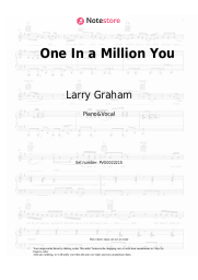 Sheet music, chords Larry Graham - One In a Million You
