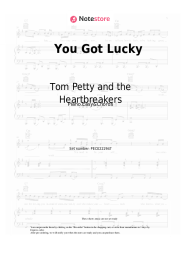 Sheet music, chords Tom Petty and the Heartbreakers - You Got Lucky