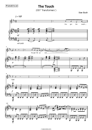 Sheet music, chords Stan Bush - The Touch (OST Transformers)