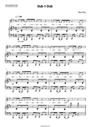 Sheet music, chords Me & My - Dub-I-Dub