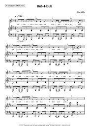 Sheet music, chords Me & My - Dub-I-Dub