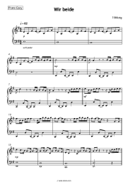 Sheet music, chords 1986zig - Wir beide