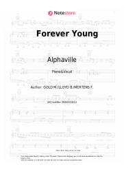 Sheet music, chords Alphaville - Forever Young