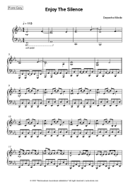 Sheet music, chords Depeche Mode - Enjoy the Silence