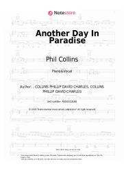 Sheet music, chords Phil Collins - Another Day In Paradise