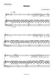 Sheet music, chords Conchita Wurst - Heroes