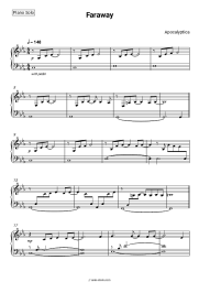 Sheet music, chords Apocalyptica - Faraway