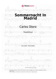 Sheet music, chords Carlos Otero - Sommernacht In Madrid