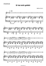 Sheet music, chords Bettina Storm - Er Hat Mich Geliebt