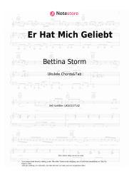 Sheet music, chords Bettina Storm - Er Hat Mich Geliebt