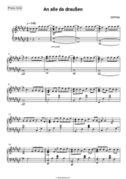 Sheet music, chords SOPHIA - An alle da draußen