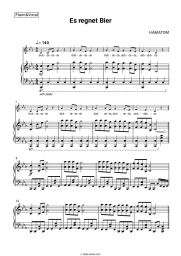 Sheet music, chords Hämatom - Es regnet Bier